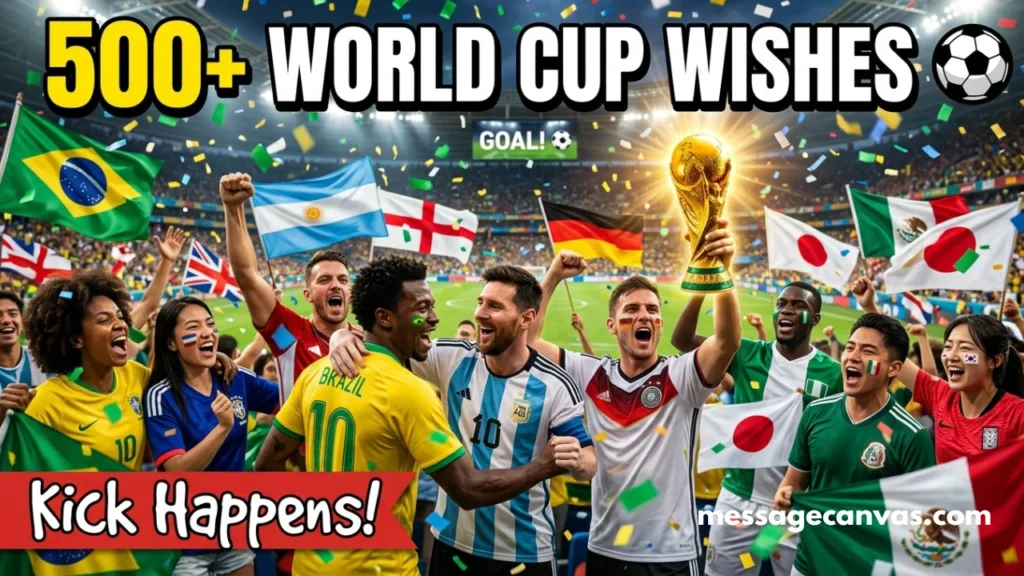 560+ FIFA World Cup Messages to Celebrate Football, Fans & Victory Moments ⚽🏆