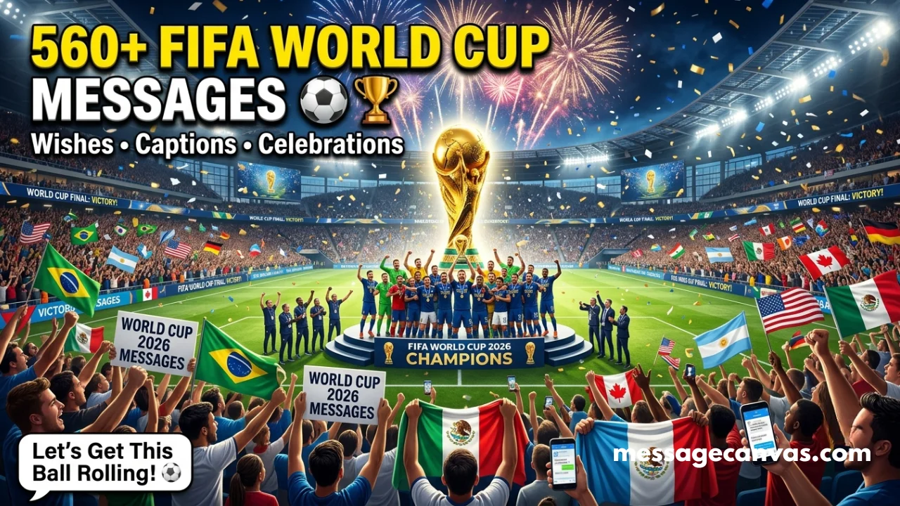 560+ FIFA World Cup Messages to Celebrate Football, Fans & Victory Moments ⚽🏆