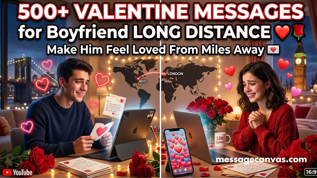 500+ Valentine Messages for Boyfriend Long Distance to Make Him Feel Loved ❤️🌹